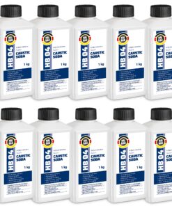 Rohrreiniger Ätznatron Entfetter Perlen Caustic Soda 10x1Kg Flasche Seifenindustrie HALBAU HB04