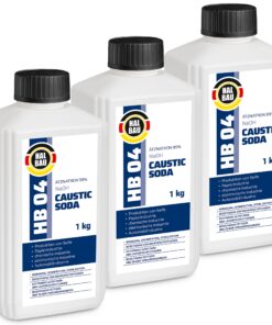 Rohrreiniger Ätznatron Entfetter Perlen Caustic Soda 3x1Kg Flasche Seifenindustrie HALBAU HB04