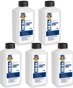 Rohrreiniger Ätznatron Entfetter Perlen Caustic Soda 5x1Kg Flasche Seifenindustrie HALBAU HB04