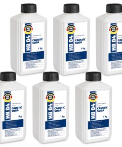 Rohrreiniger Ätznatron Entfetter Perlen Caustic Soda 6x1Kg Flasche Seifenindustrie HALBAU HB04
