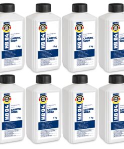 Rohrreiniger Ätznatron Entfetter Perlen Caustic Soda 8x1Kg Flasche Seifenindustrie HALBAU HB04