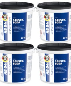 Rohrreiniger Ätznatron Entfetter Perlen Caustic Soda 4x20Kg Eimer Seifenindustrie HALBAU HB04