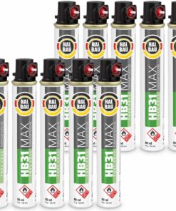 Gaskartusche 10x 165 mm Fuel Cell Ersatzgas Gaspatrone für Nagler Gasnagler HB31