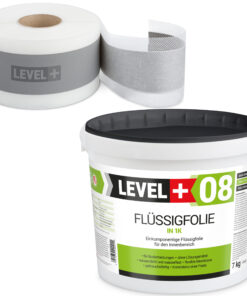 Dichtset Abdichtung Set Flüssigfolie 7Kg Bad Dusche Küche LEVEL+ SET01