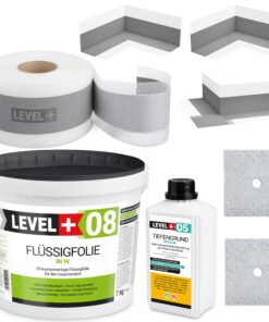 Dichtset für Dusche Flüssigfolie 7 kg Dichtband 5m Innenecke Abdichtung SET100