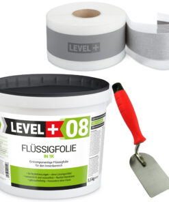 Dichtset Abdichtung Set Flüssigfolie 5,5Kg Bad Dusche Küche LEVEL+ SET12