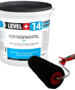 Glätt-Set Fertigspachtel 20kg + Spachtelmassen-Roller 250mm Gipsspachtel LEVEL+ SET209
