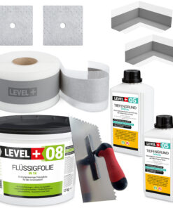 Dichtset Abdichtung Set Flüssigfolie Bad Dusche Küche LEVEL+ SET20