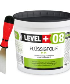 Dichtset Duschabdichtung Abdichtung Flüssigfolie 4kg Bad Dusche Küche LEVEL+ SET400