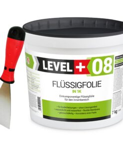 Dichtset Duschabdichtung Abdichtung Flüssigfolie 5,5kg Bad Dusche Küche LEVEL+ SET401