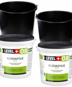 Dichtset Flüssigfolie 50kg + 2x kostenlos 20L Mörteleimer PVC Abdichtung LEVEL+ SET406