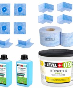 Dichtset Flussigfolie Spezial 14kg Badabdichtung Dusche Balkonabdichtung LEVEL+ SET67