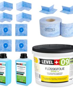 Dichtset Duschabdichtung und Badabdichtung Dichtfolie 12kg Dichtband 20m SET71