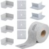 Dicht-Set Dichtband 20m Wandmanschetten Innenecken Bandset Abdichtung Frostbeständig Innen Außen Set G8