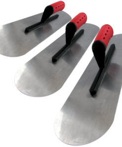 Bodenlegerkelle Zweiseitig Halbrund Set 295mm+430mm+595mm