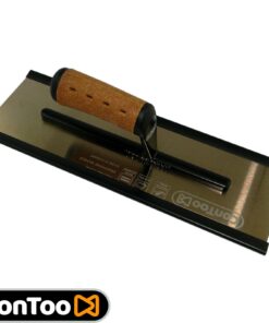 Glättkelle Profi goldener Edelstahl Gipserkelle, Kork Griff 120x355 Super CT099