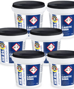 Rohrreiniger Ätznatron Entfetter Perlen Caustic Soda 6x1Kg Eimer Seifenindustrie HALBAU HB04