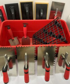 Fliesen Fugbox Fliesenleger Set 15teilig Waschset Waschbox Zahnkellen Spachtel Fugbrett Baueimer CT03