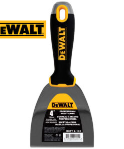 DEWALT Spachtel Edelstahl 102mm Malerspachtel Trockenbau Soft Grip PROFI 2-140