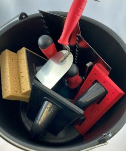 Alternative view of Fliesen Fugbox 8 teilig Fliesenleger Zahnkellen Baueimer Fliesenwaschbrett Handwerkerset ConToo CT02