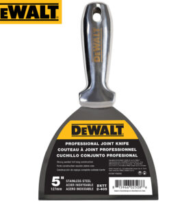 DEWALT Spachtel ganz aus Edelstahl 127mm rostfrei Malerspachtel Trockenbau 2-405