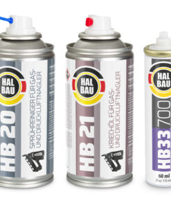 Naglersprühreiniger 150ml/HB20+Gasnagleröl 150ml/HB21 + 6St.Gaskartusche HB33