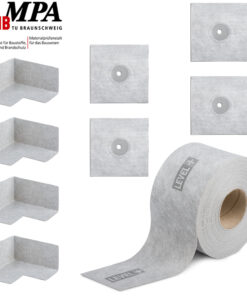 Dichtbandset Abdichtung Bandset Innenecken Manschetten Dichtset Wasserdicht Bad Dusche Set G12