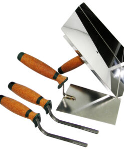 Fugblech Edelstahl-Verfugungsblech 245x155mm Trapezkelle +Fugenkelle 8, 10mm CT04