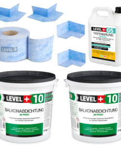 DichtSet 13m² Terrasse 40kg Abdichtung 2K Schwimmbad, Balkon, Bad, Sauna LEVEL+ SET35