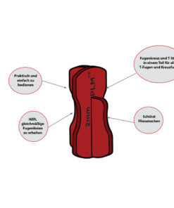 Alternative view of Fliesenkreuze Fuge 2mm Fugenkreuz 100 St. Verlegehilfe T-Fugen Fugenlinien Nivelliersystem PLM