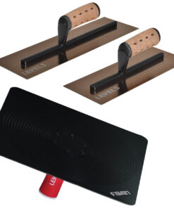 LEVEL5 Trockenbau Set Hawk 33cm Ledergriff + Glättekellen 0,7mm Profi 5-460