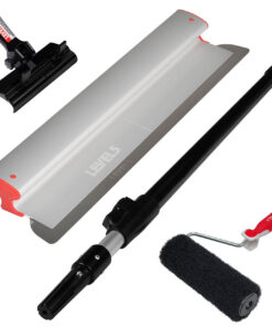 LEVEL5 TrockenbauSet Spachtel Flächenspachtel 60cm Rollwalze Adapter Stiel 5-805