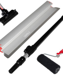 LEVEL5 TrockenbauSet Spachtelwalze Flächenspachtel 81cm Adapter Stiel Set 5-807