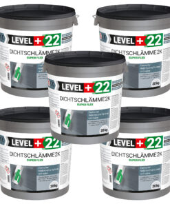 Dichtschlämme 2K Abdichtmörtel 100kg Flex Pool Terrasse Dusche Außen Innen L+22