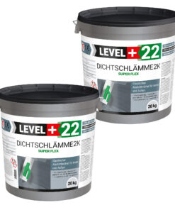 Dichtschlämme 2K Abdichtmörtel 40kg Flex Pool Terrasse Dusche Außen Innen L+22