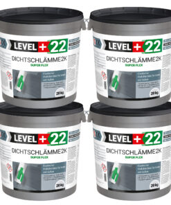Dichtschlämme 2K Abdichtmörtel 80kg Flex Pool Terrasse Dusche Außen Innen L+22