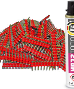 Set Betonnägel 22mm 1000 Stück HB42 + 1 x Gaspatrone HB32 152mm für Nagler