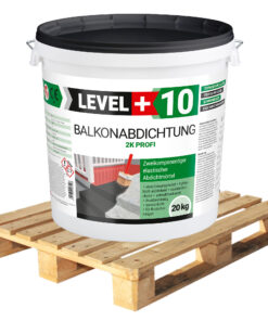 Poolabdichtung Balkonabdichtung 20kg x24 Dichtschlämme 2K Palette 480kg LEVEL+10