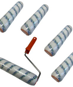 Farbroller Malerwalze 5 St. mit Bügel Farbwalze Mikrofaser Streichroller 25cm