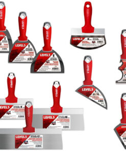 LEVEL5 Set Spachteln Handwerkzeuge Trockenbauarbeiten Finish Glätten 5-623