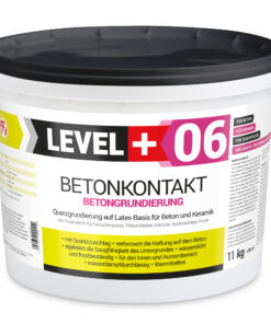 Betonkontakt Haftbrücke Putzgrund Grundierung Betongrundierung 11Kg LEVEL+06