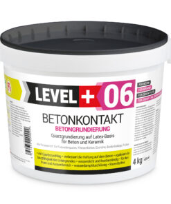 Betonkontakt Haftbrücke Putzgrund Grundierung Betongrundierung 4Kg LEVEL+06