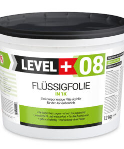 Alternative view of Flüssigfolie in 1K Dichtfolie Abdichtfolie Abdichtung Bad Dusche Küche Wasserdicht 12Kg + Farbroller 25cm LEVEL+08