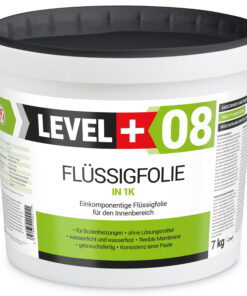 Alternative view of Flüssigfolie in 1K Dichtfolie Abdichtfolie Abdichtung Bad Dusche Küche Wasserdicht 7Kg + Farbroller 10cm LEVEL+08
