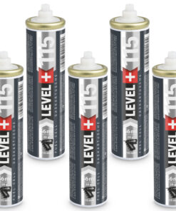 Gaskartusche 115mm Fuel Cell für gasbetriebene Setzgeräte Ersatzgas 5 Stk. LEVEL+115