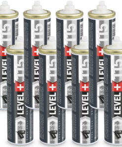 Gaskartusche 115mm Fuel Cell für gasbetriebene Setzgeräte Ersatzgas 8 Stk. LEVEL+115