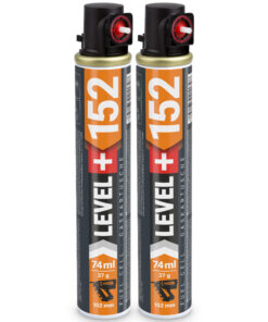 Ersatzgas 2 St. Gaskartuschen 152mm Gasbetriebene Setzgeräte Profi LEVEL+152