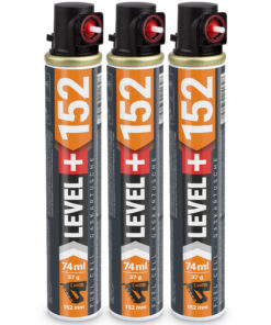 Ersatzgas 3 St. Gaskartuschen 152mm Gasbetriebene Setzgeräte Profi LEVEL+152