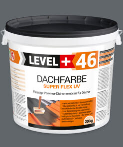 Dachfarbe elastische Sockelfarbe Dachlack UV-beständig Super Flex 20Kg Steingrau LEVEL+ L+46