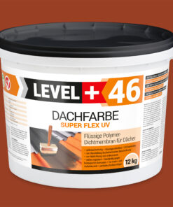 Alternative view of Dachfarbe 12kg Ziegelrot Flexible Sockelfarbe Dachlack UV-beständig + Farbroller 25cm mit Bügel SET L+46
